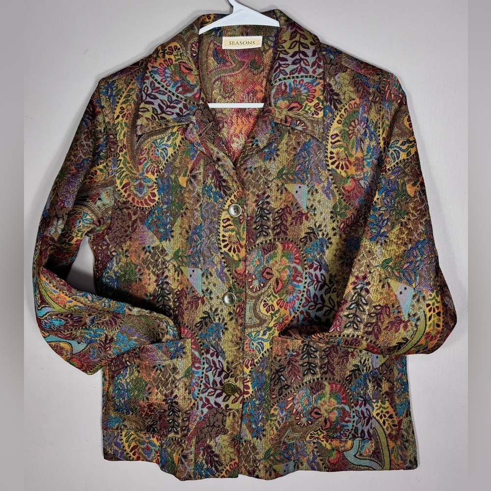 SEASONS Multicolor Tapestry Blazer